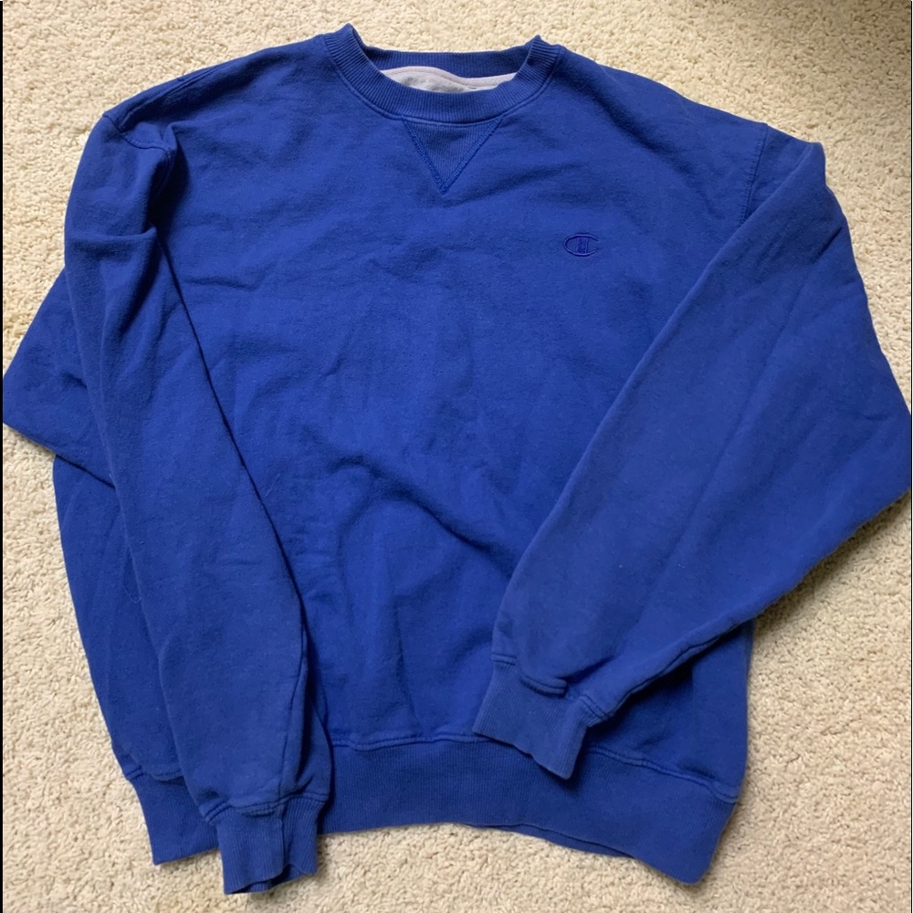 royal blue champion crewneck